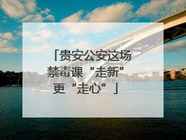 贵安公安这场禁毒课“走新”更“走心”