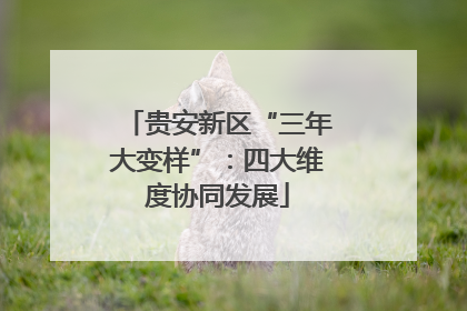 贵安新区“三年大变样”：四大维度协同发展