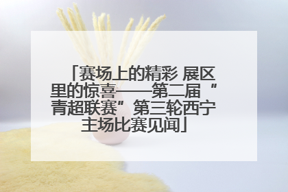 赛场上的精彩 展区里的惊喜——第二届“青超联赛”第三轮西宁主场比赛见闻