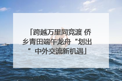 跨越万里同竞渡 侨乡青田端午龙舟“划出”中外交流新机遇