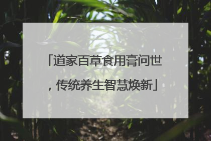 道家百草食用膏问世，传统养生智慧焕新