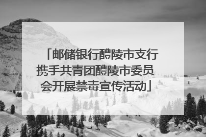邮储银行醴陵市支行携手共青团醴陵市委员会开展禁毒宣传活动