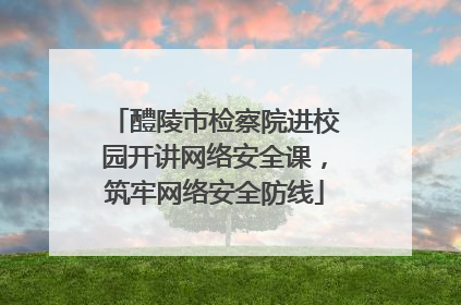 醴陵市检察院进校园开讲网络安全课，筑牢网络安全防线