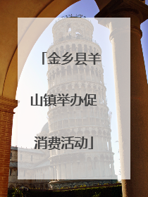 金乡县羊山镇举办促消费活动