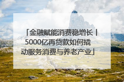 金融赋能消费稳增长丨5000亿再贷款如何撬动服务消费与养老产业
