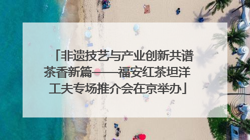 非遗技艺与产业创新共谱茶香新篇——福安红茶坦洋工夫专场推介会在京举办