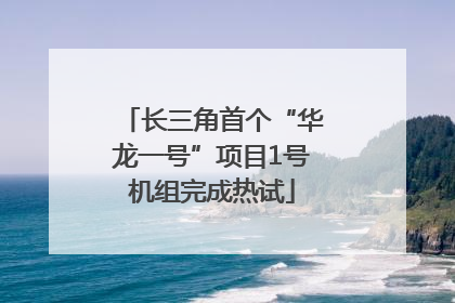 长三角首个“华龙一号”项目1号机组完成热试