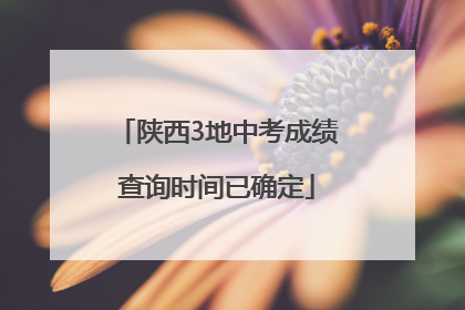 陕西3地中考成绩查询时间已确定