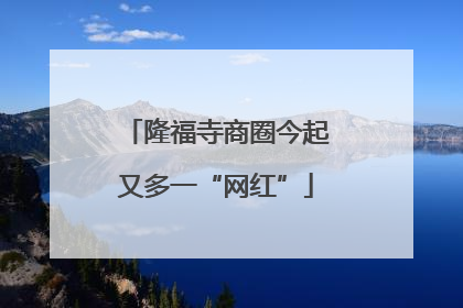 隆福寺商圈今起又多一“网红”