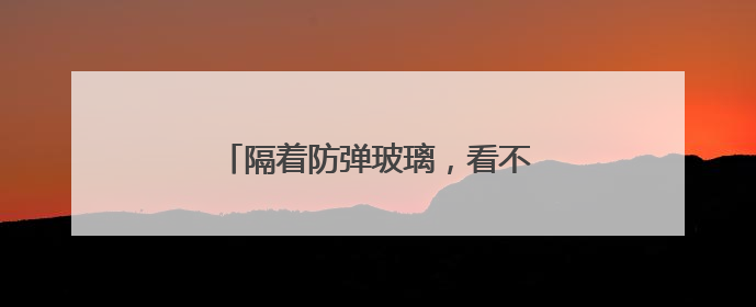 隔着防弹玻璃，看不见“美国再次伟大”