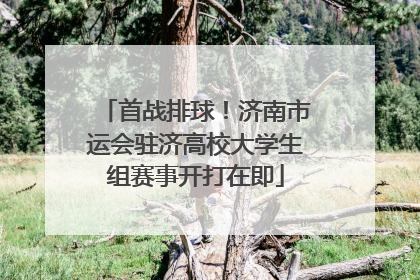 首战排球！济南市运会驻济高校大学生组赛事开打在即
