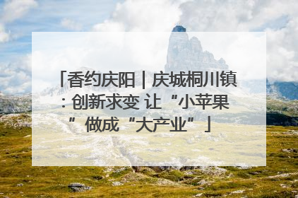 香约庆阳｜庆城桐川镇：创新求变 让“小苹果”做成“大产业”