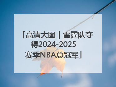 高清大图｜雷霆队夺得2024-2025赛季NBA总冠军