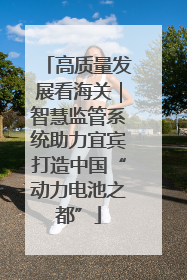高质量发展看海关｜智慧监管系统助力宜宾打造中国“动力电池之都”