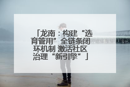 龙南：构建“选育管用”全链条闭环机制 激活社区治理“新引擎”