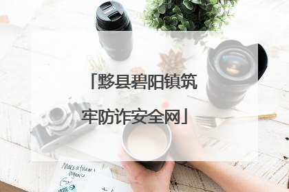 黟县碧阳镇筑牢防诈安全网