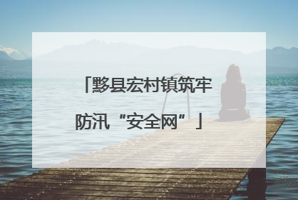 黟县宏村镇筑牢防汛“安全网”