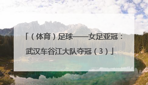 （体育）足球——女足亚冠：武汉车谷江大队夺冠（3）