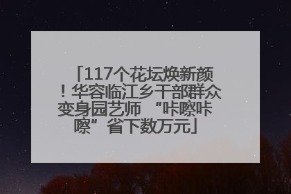 117个花坛焕新颜！华容临江乡干部群众变身园艺师 “咔嚓咔嚓”省下数万元