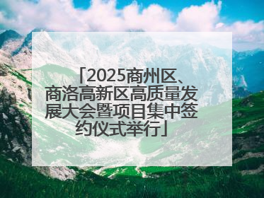 2025商州区、商洛高新区高质量发展大会暨项目集中签约仪式举行